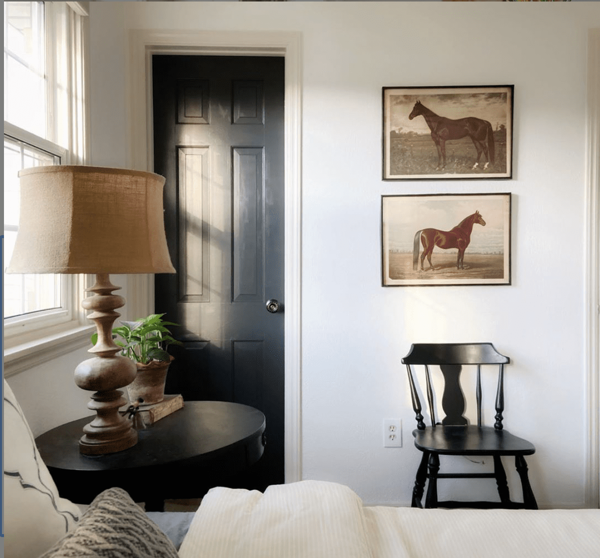 Interior door painted SW iron ore