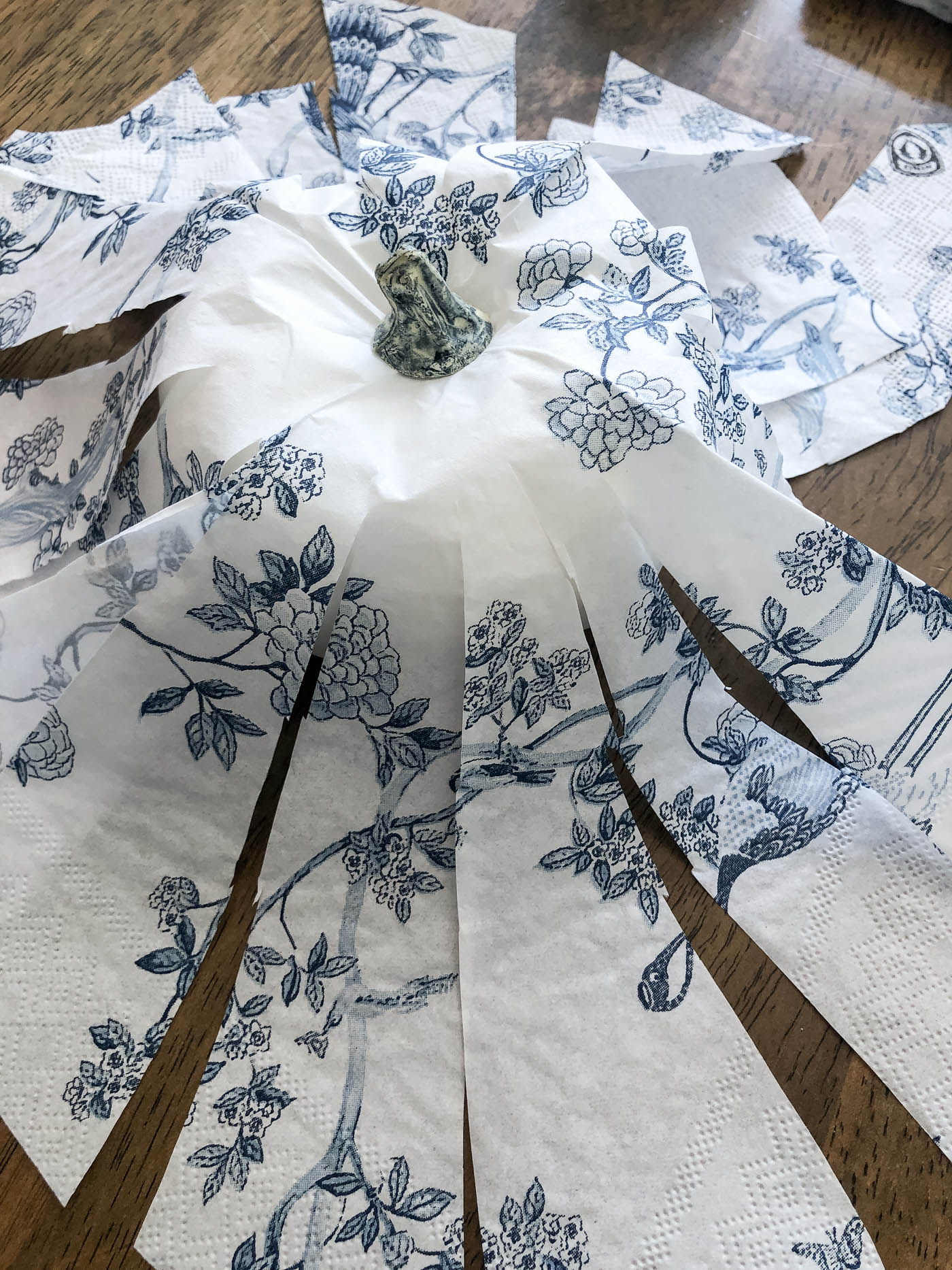 DIY Pumpkins with Mod Podge and Napkins