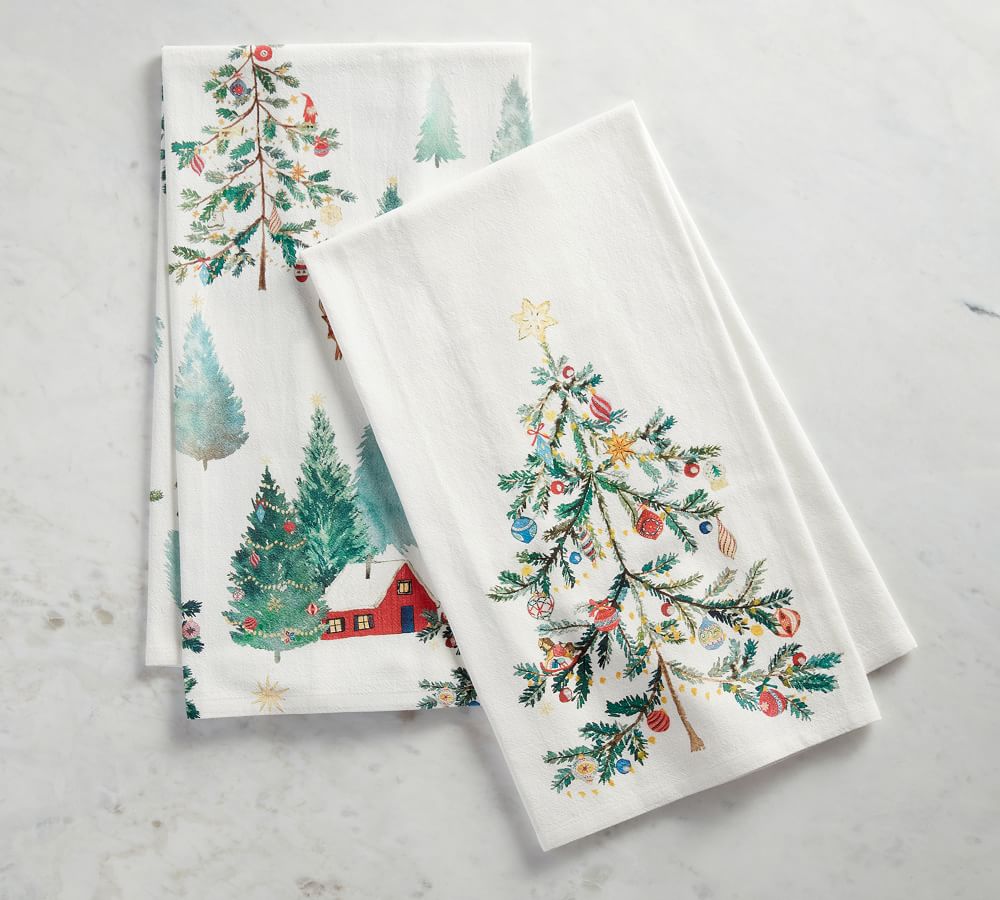 christmas in the country tea towels