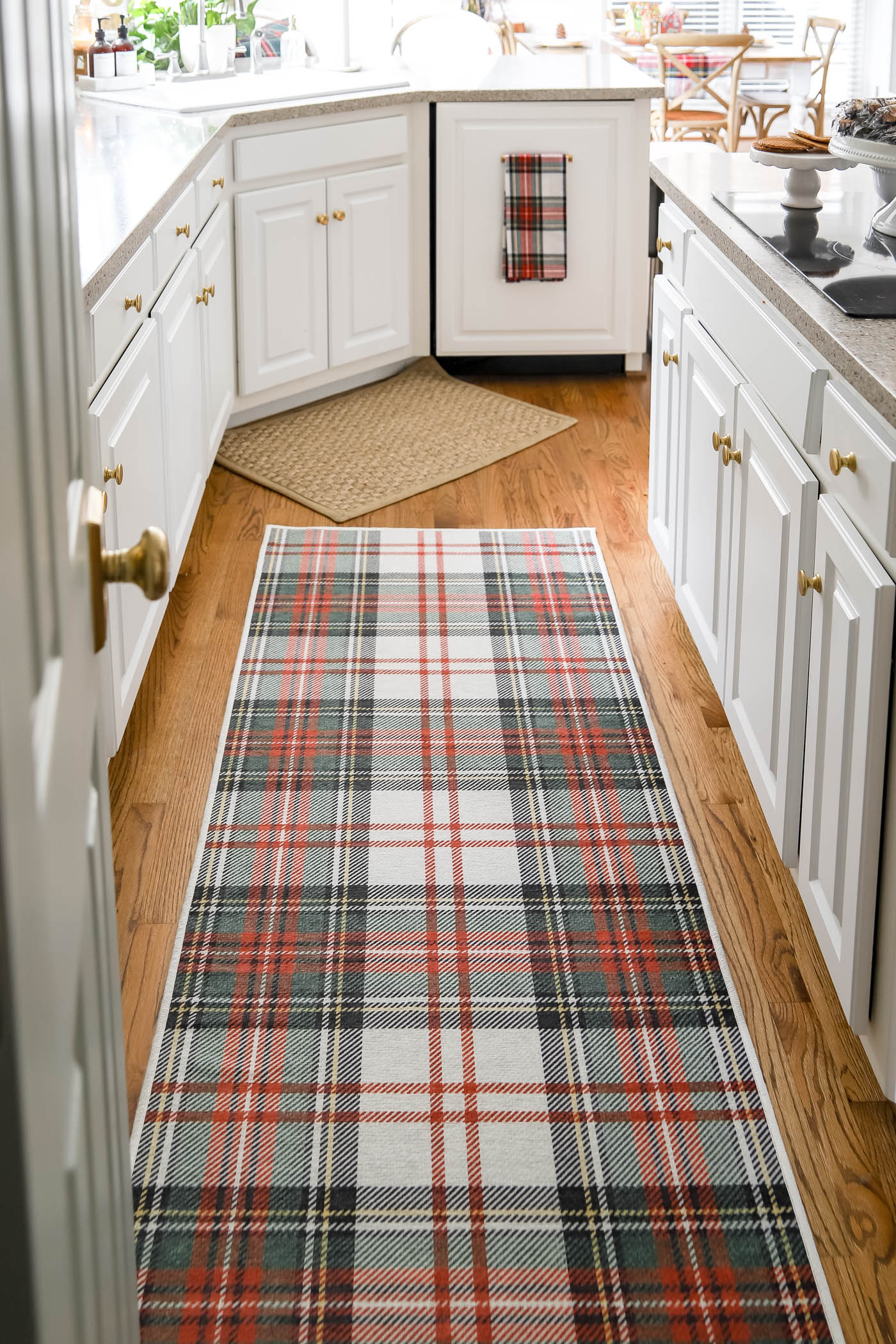 Plaid Holiday Kitchen Runner