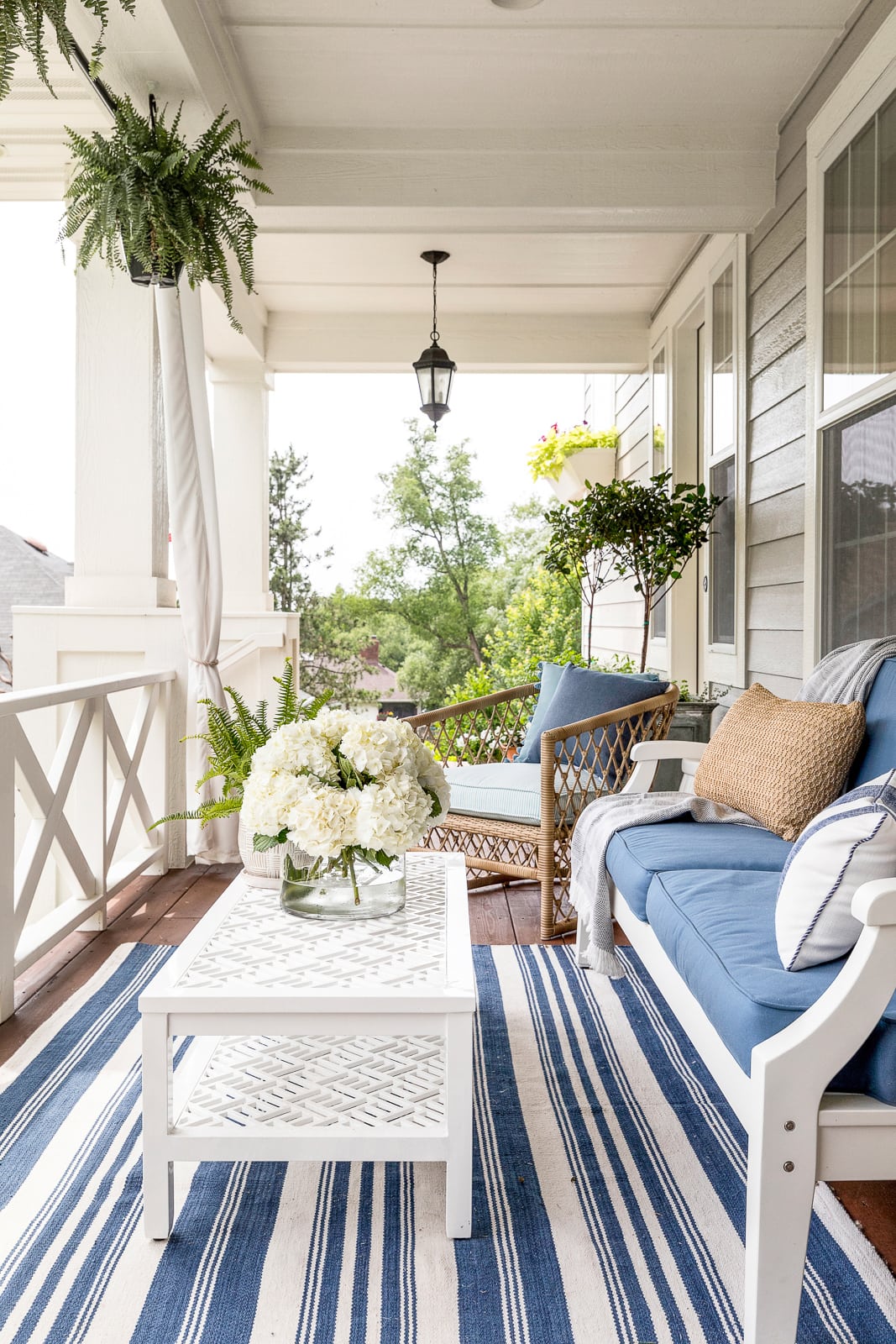 Front Porch with Plants