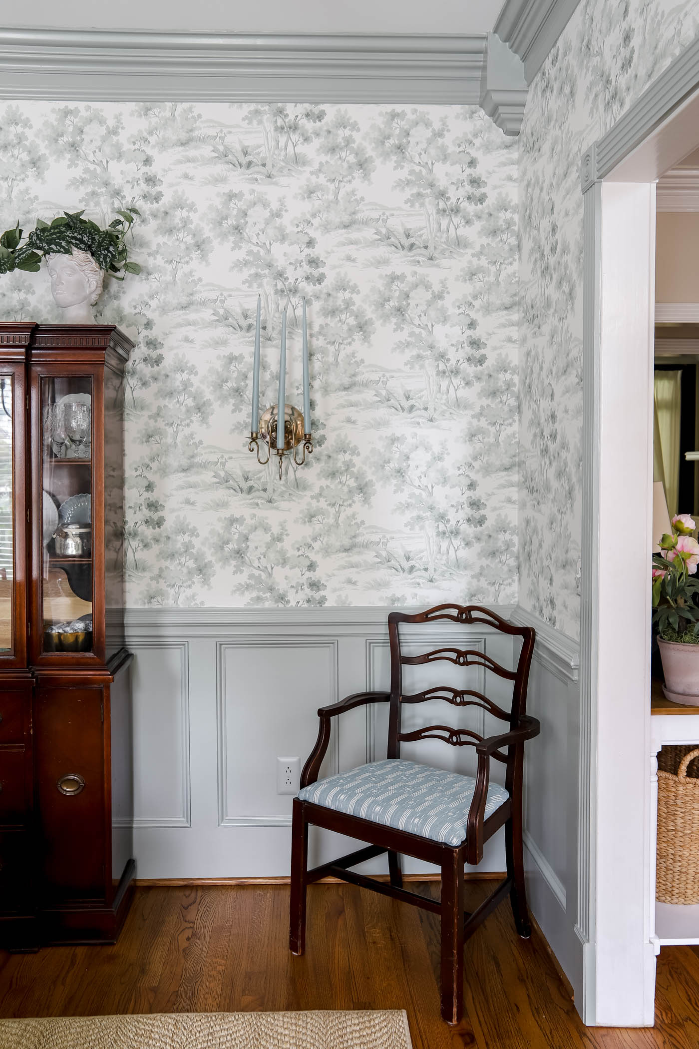 Layered Wainscoting in Dining Room