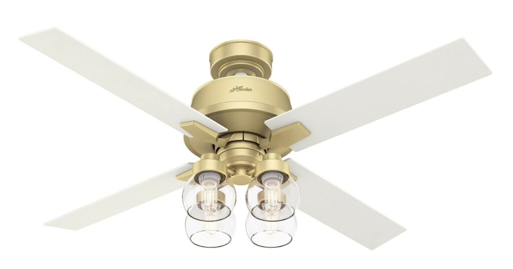 viven modern brass ceiling fan