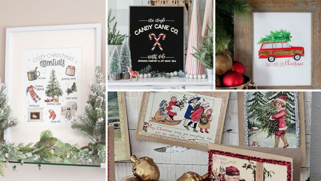 cozy christmas free printables