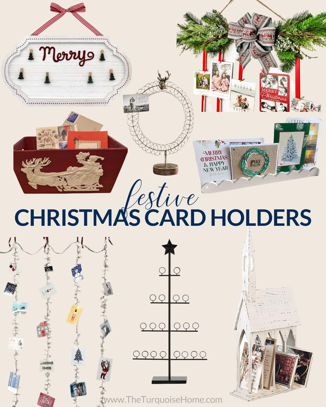 Christmas card holders