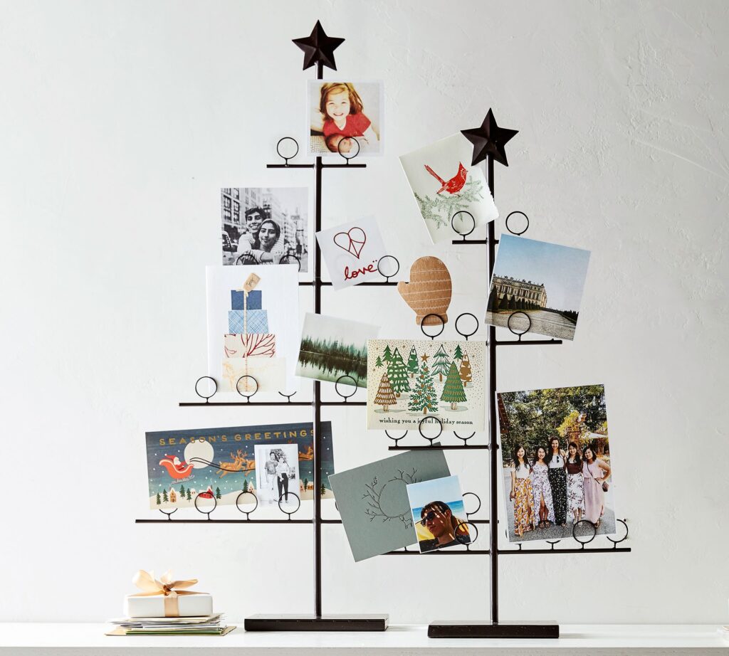 christmas tree card holder