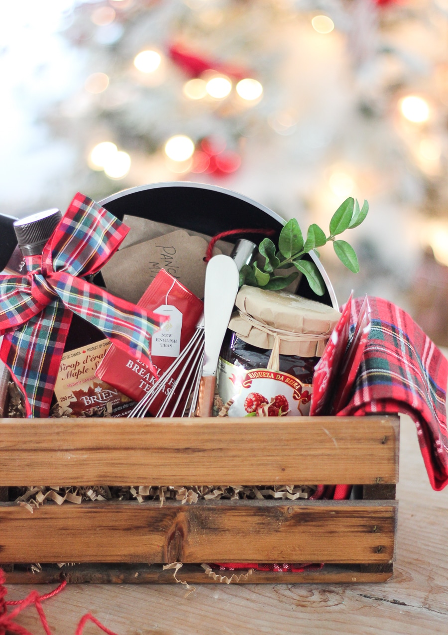 Christmas morning breakfast basket gift