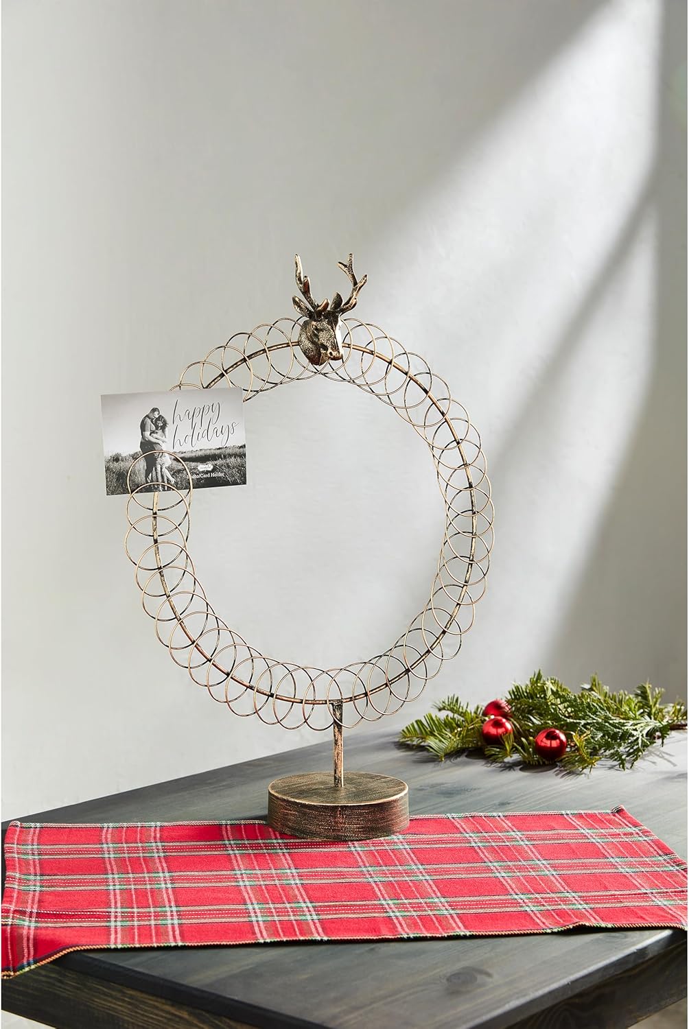 deer greeting card holder