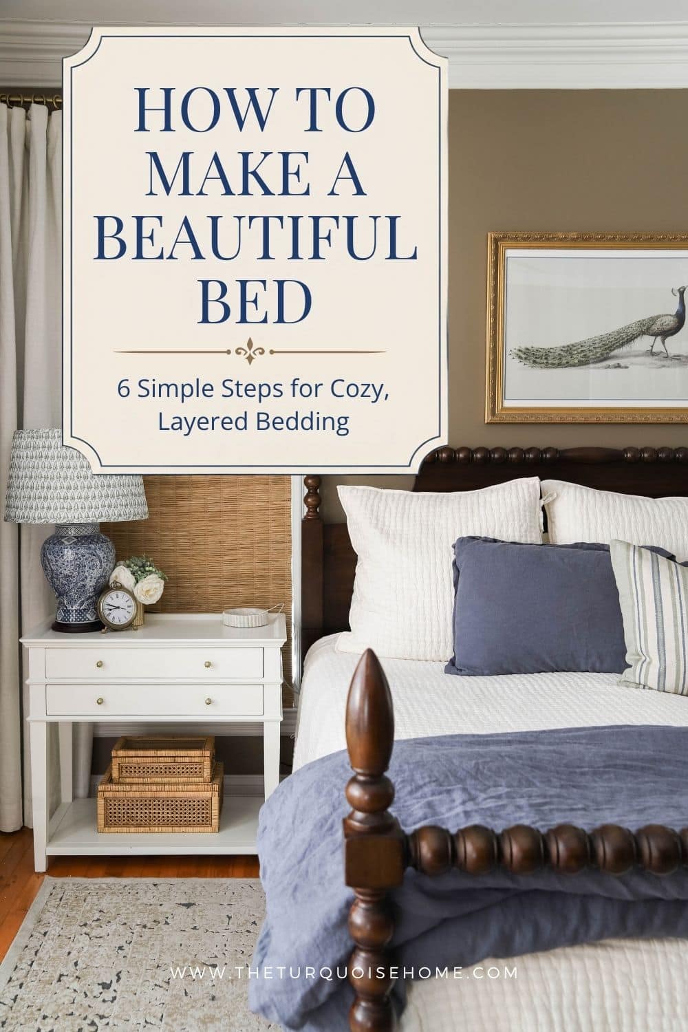 how to make a beautiful bed in 6 simple steps!