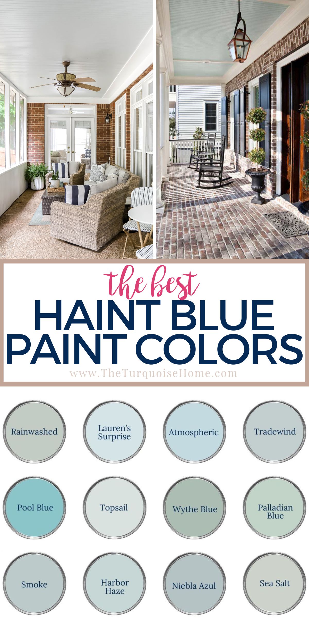 Best 15 Haint Blue Paint Colors for Porch Ceilings
