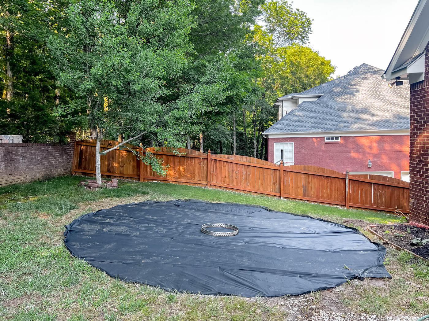 lanscape fabric for fire pit