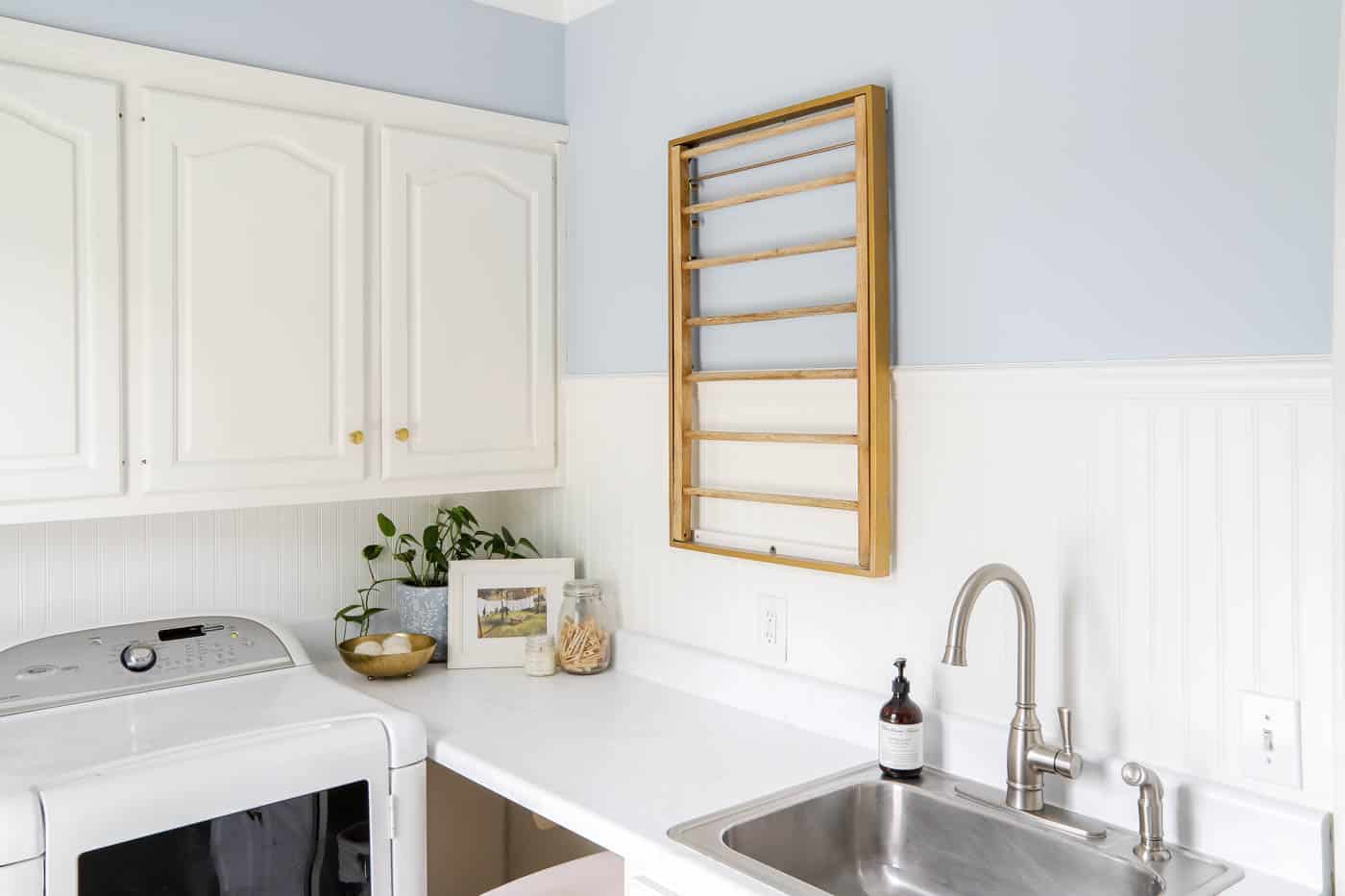 laundry room countertop with sink