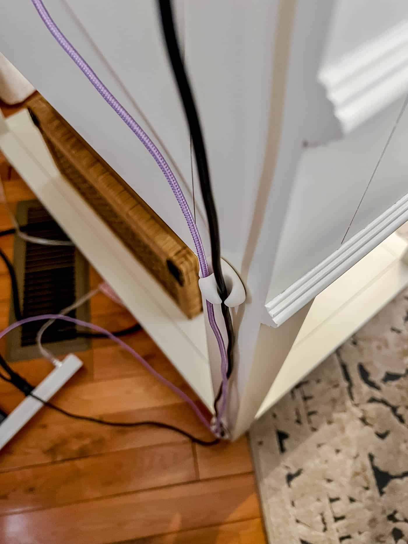 bedside cord organization ideas