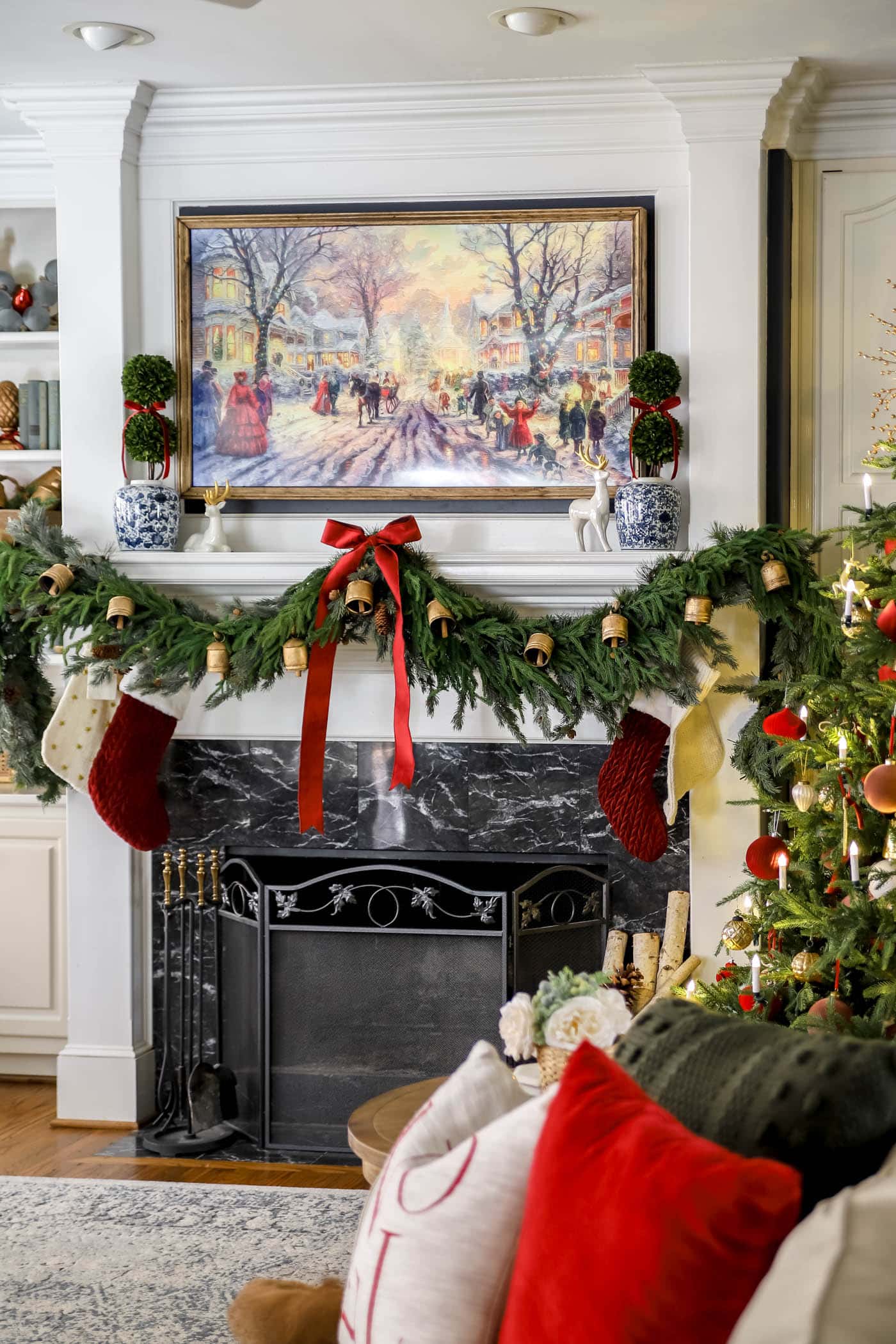 Red, White and Gold Christmas Decor