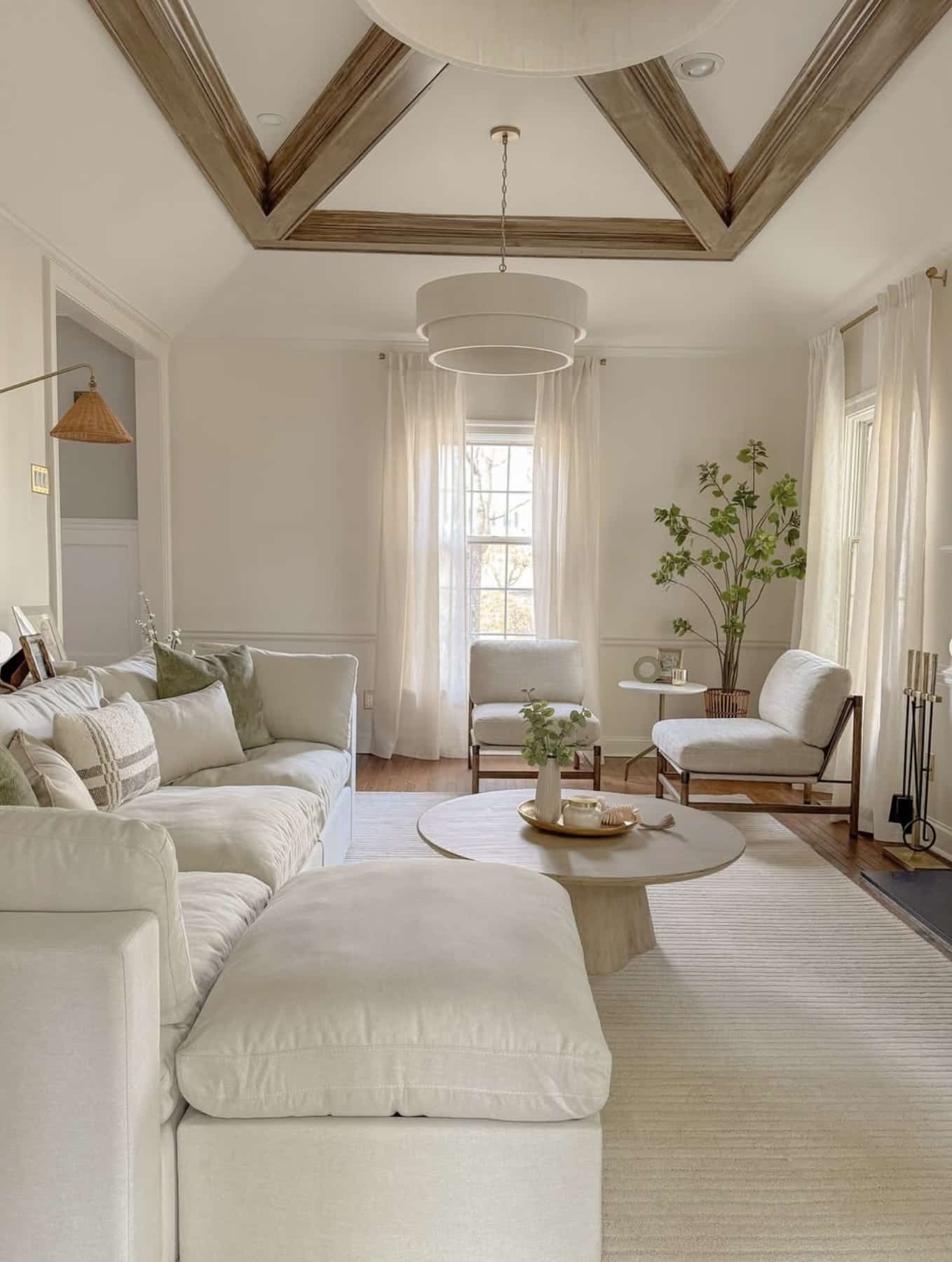 shoji white living room from Get Shelf Help