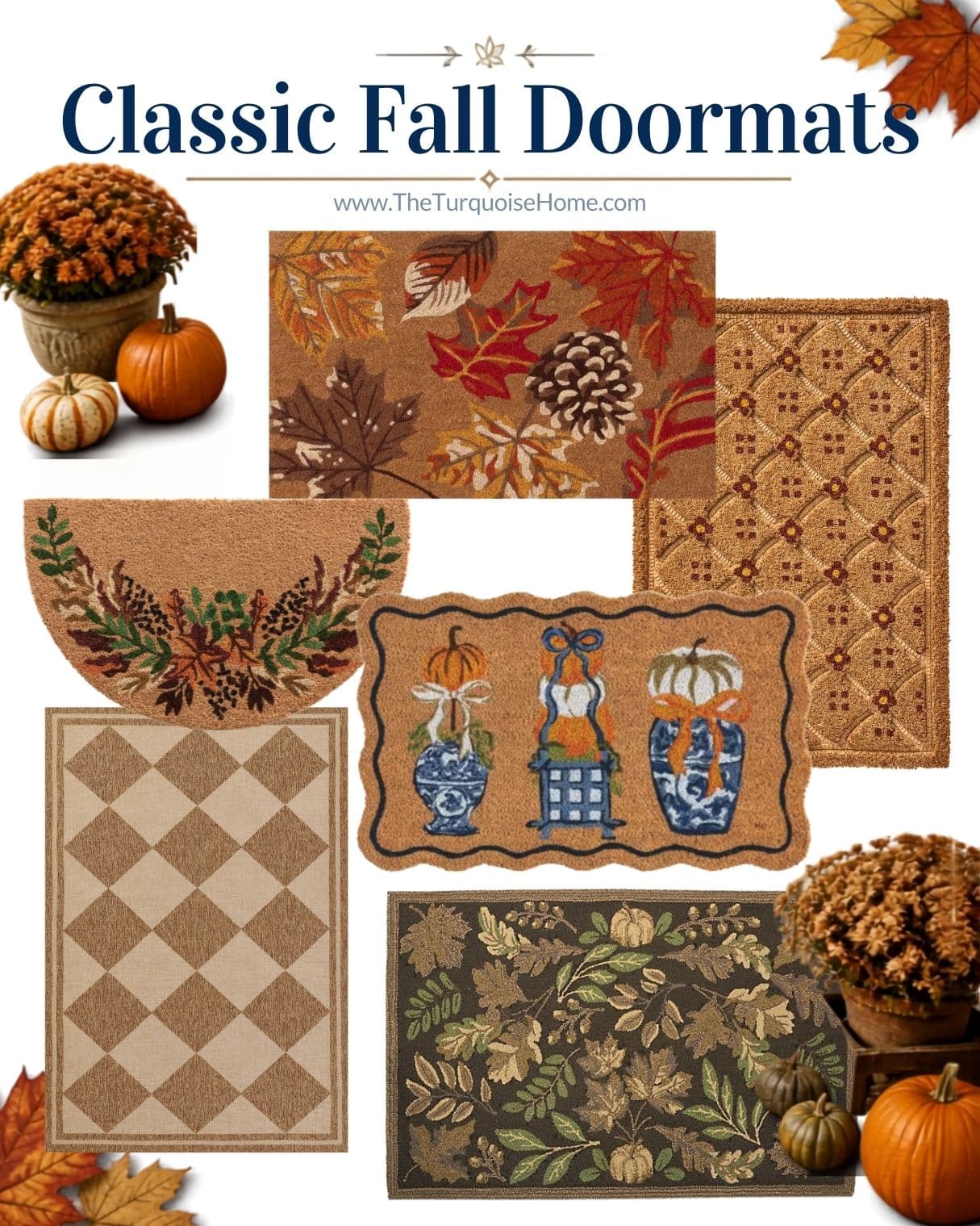 classic fall doormats