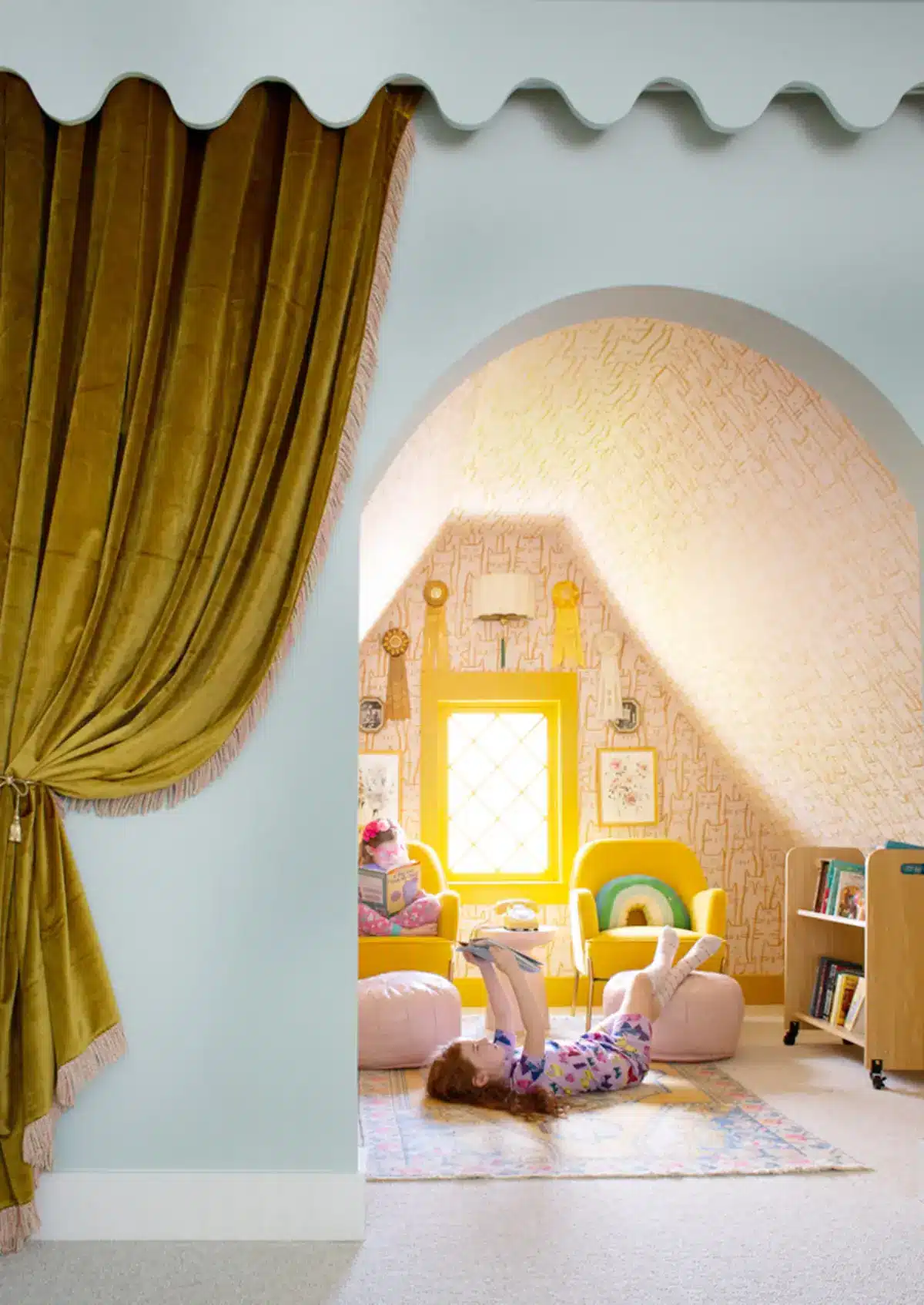 kids reading nook space