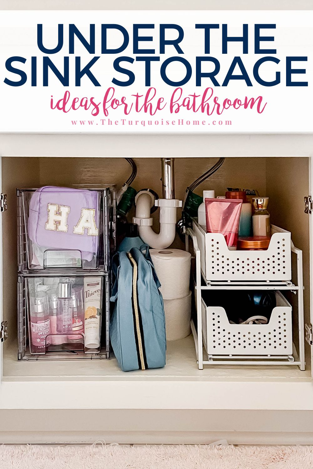 under the sink bathroom storage ideas.