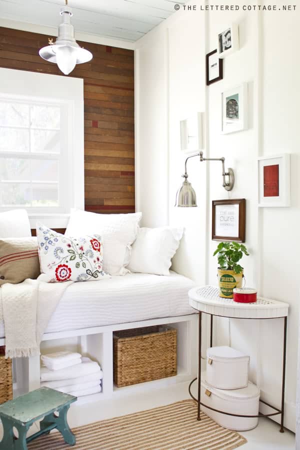 reading nook from The Lettered Cottage.