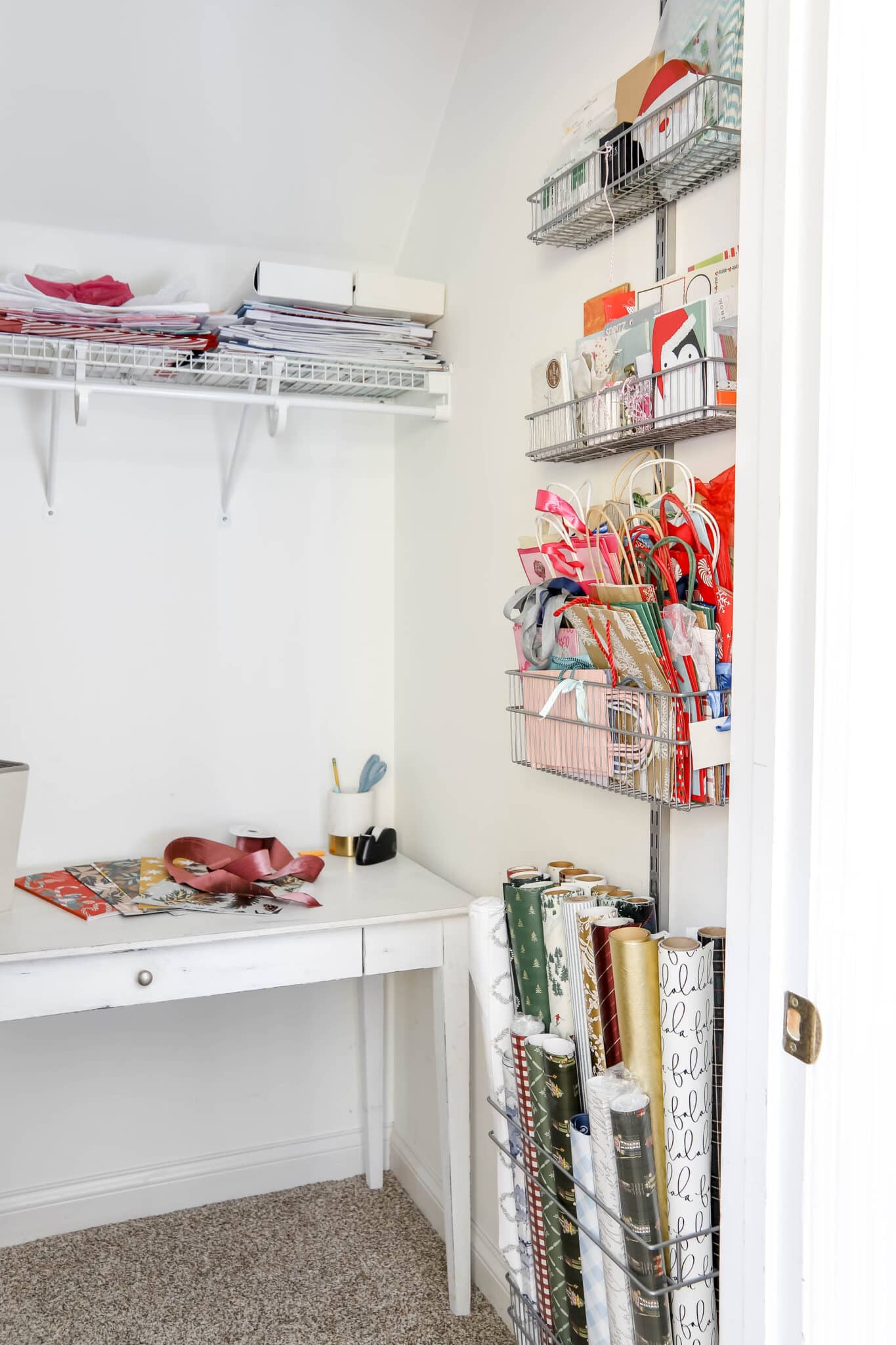 gift wrapping closet