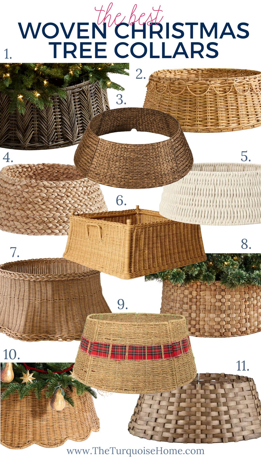 best woven christmas tree collars