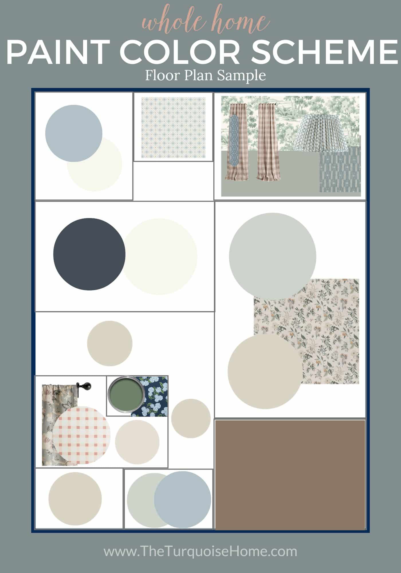 whole house paint color palette