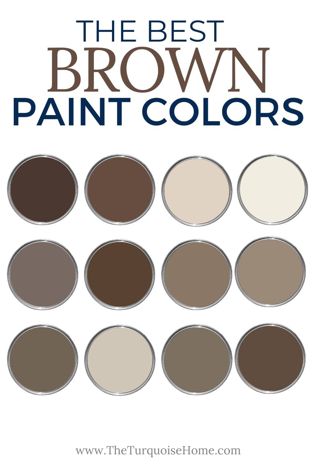 the best brown paint colors