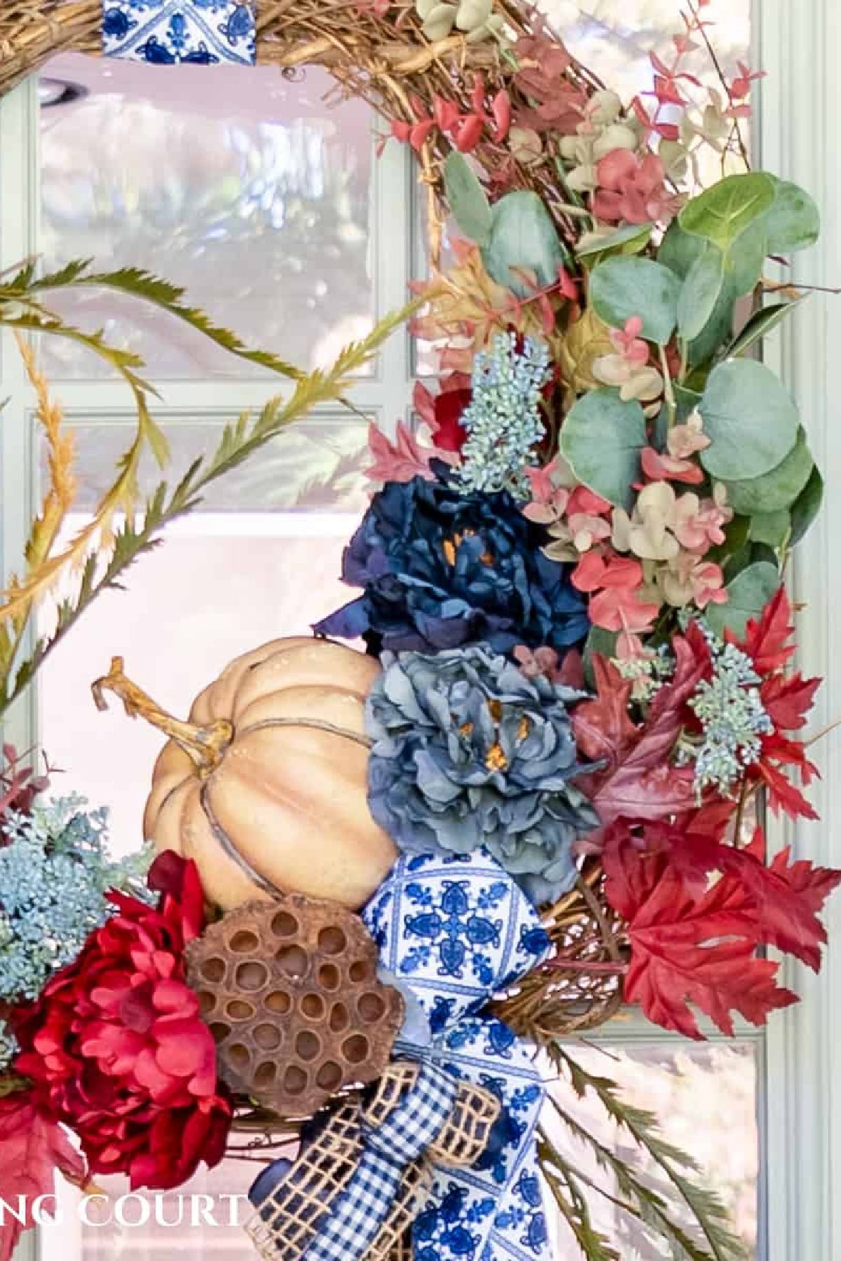how to make a fall wreath.