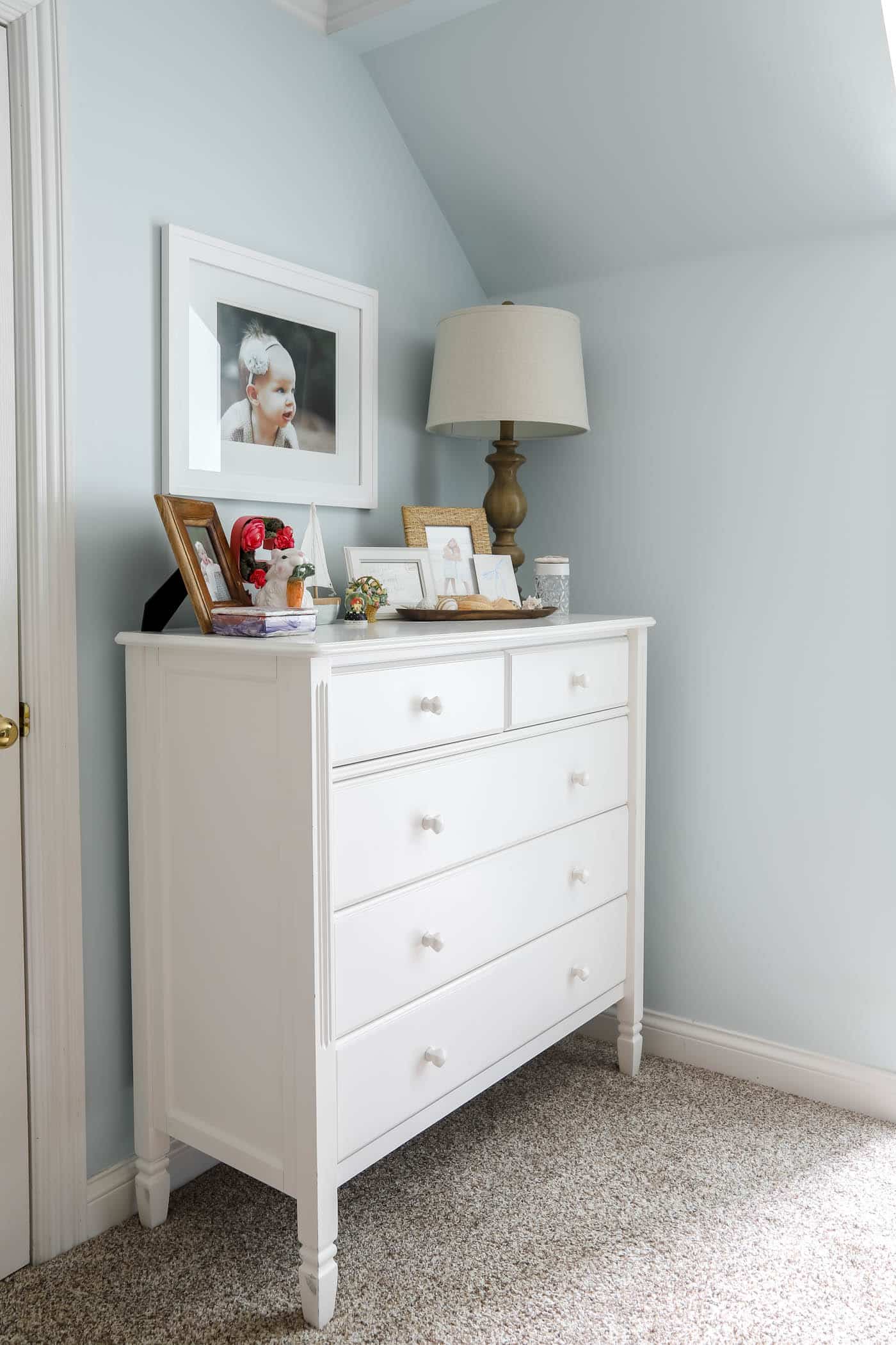 beachy tween girl bedroom clothing dresser.