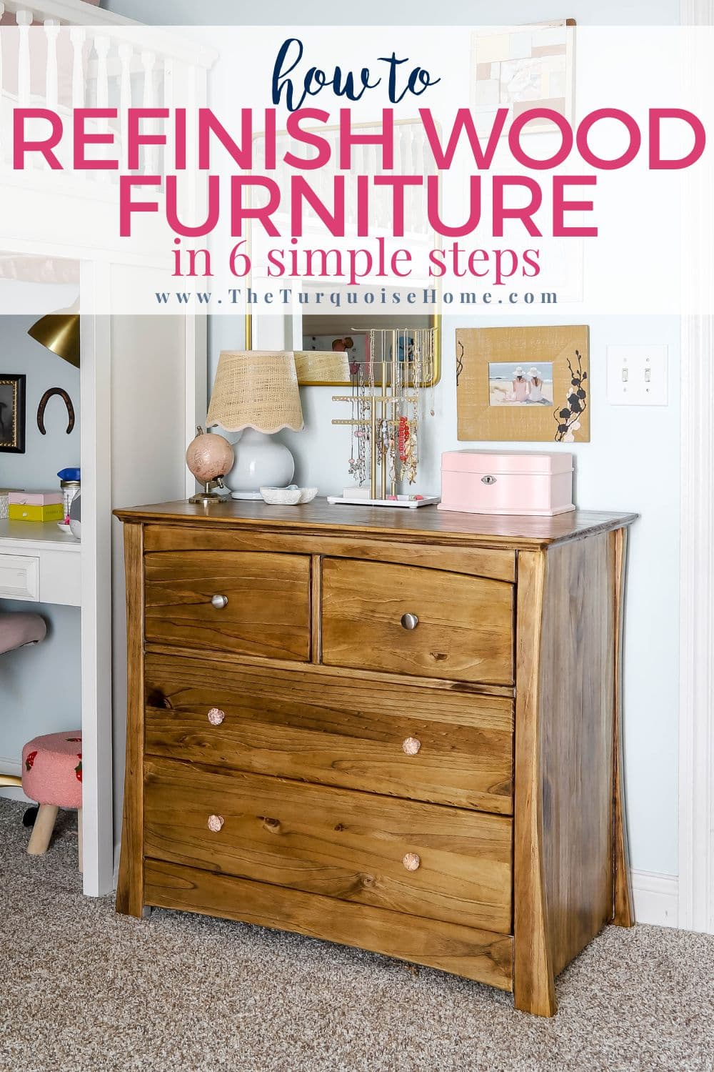how to refinish wood furniture in 6 simple steps!