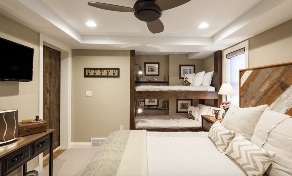 Bedroom with Universal Khaki from Catherine Renae Thomas Design Co