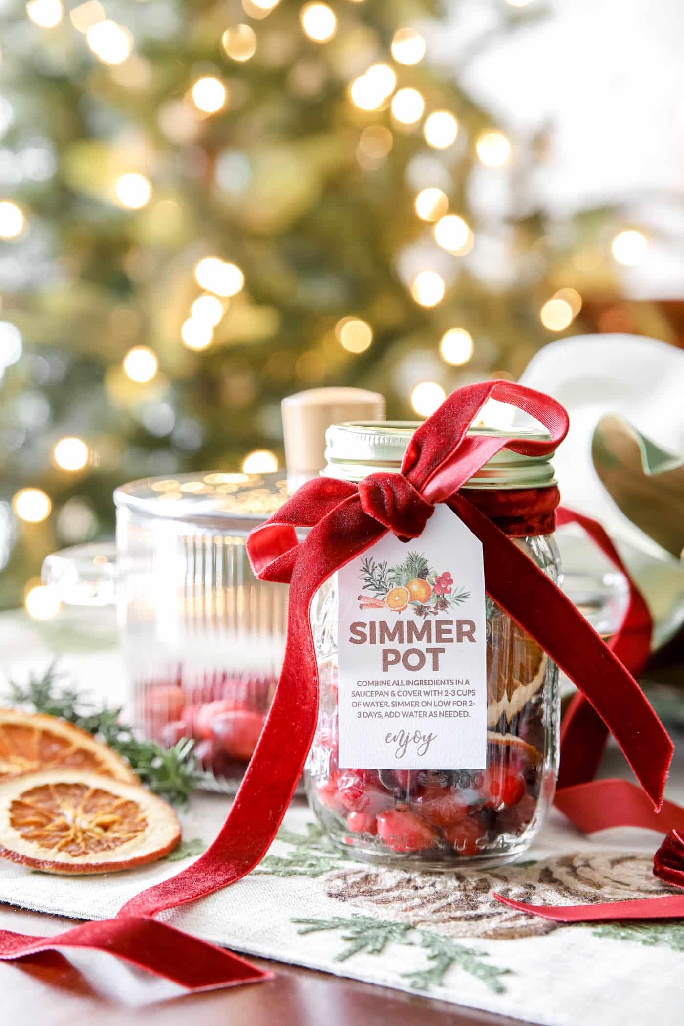 christmas simmer pot gift tags