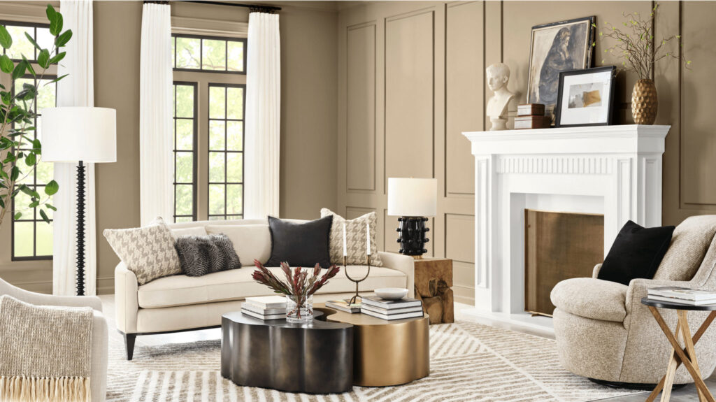 Living Room Universal Khaki Sherwin Williams