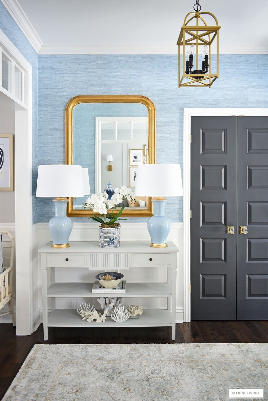 elegant spring entry way
