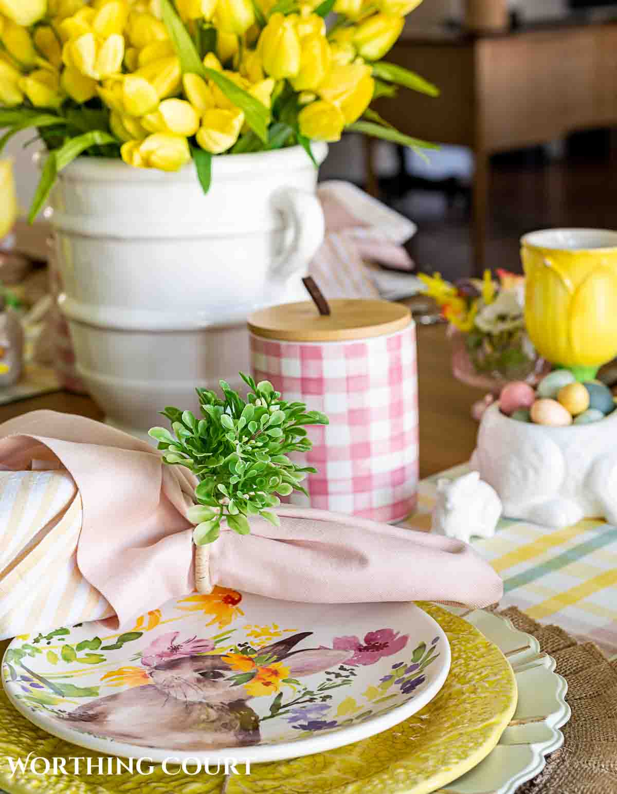 easter table setting ideas