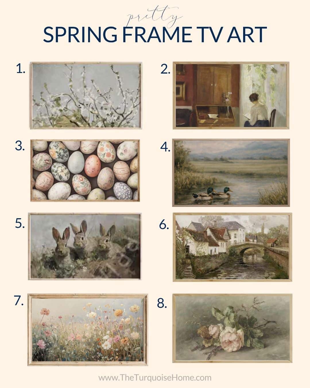 spring frame tv art