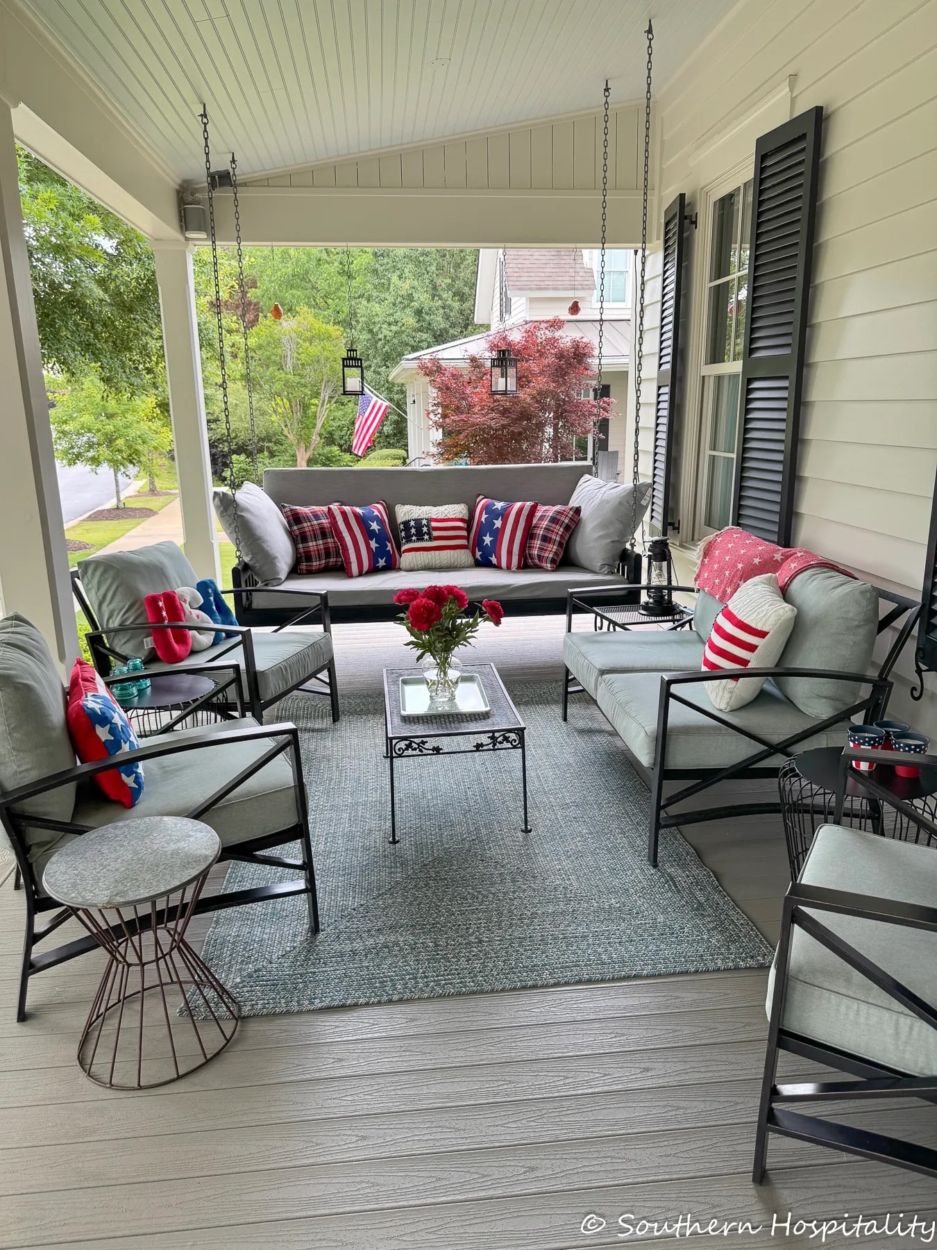 fall porch decor