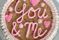Valentine’s Chocolate Chip Cookie Cake Recipe