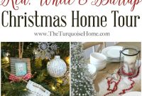 Red, White and Burlap Christmas Home Tour: A Recollection