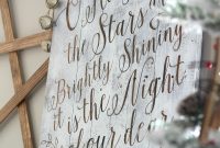 How to Make an O Holy Night Christmas Sign
