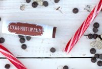 DIY Luxury Cocoa Mint Lip Balm with Free Printable Labels