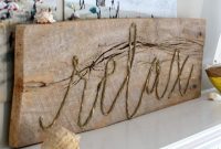 How to Make a Weathered Rope Sign for Rustic Home Decor