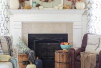 Natural Rustic Fall Mantel Decor Ideas