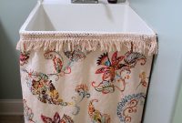 DIY Utility Sink Skirt: Hide Pipes and Refresh Your Laundry Room