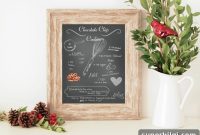 Free Chalkboard-Style Chocolate Chip Cookie Recipe Printable