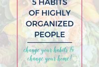 5 Daily Habits of Highly Organized People