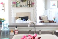 Spring Floral Mantel Decor Ideas