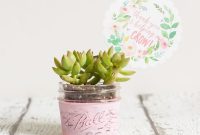 Teacher Gift Ideas: DIY Planters with Free Printable Tags