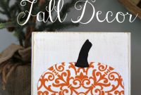 Scrappy Pumpkin Fall Decor Ideas for Rustic Charm