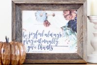 Free Be Joyful Always Fall Printable Wall Art